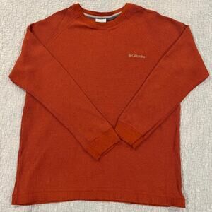 Columbia Orange Thermal Shirt Men's Size XL